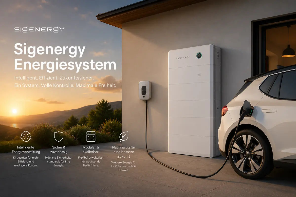 Sigenergy Energiesystem mit Speicher und Wallbox